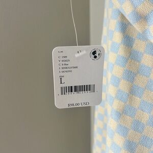 Free People midi dress, size Large, checkered printed dress